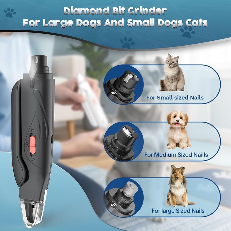 Picky zoom 2-in-1 Dog & Cat Nail Clippers and Grinder with Light – Safety Guard to Avoid Overcutting, Sharp Blade, Painless Quiet Pet Nail Claw Trimmers, Professional Grooming Tool for Large Small Pets - Image 3